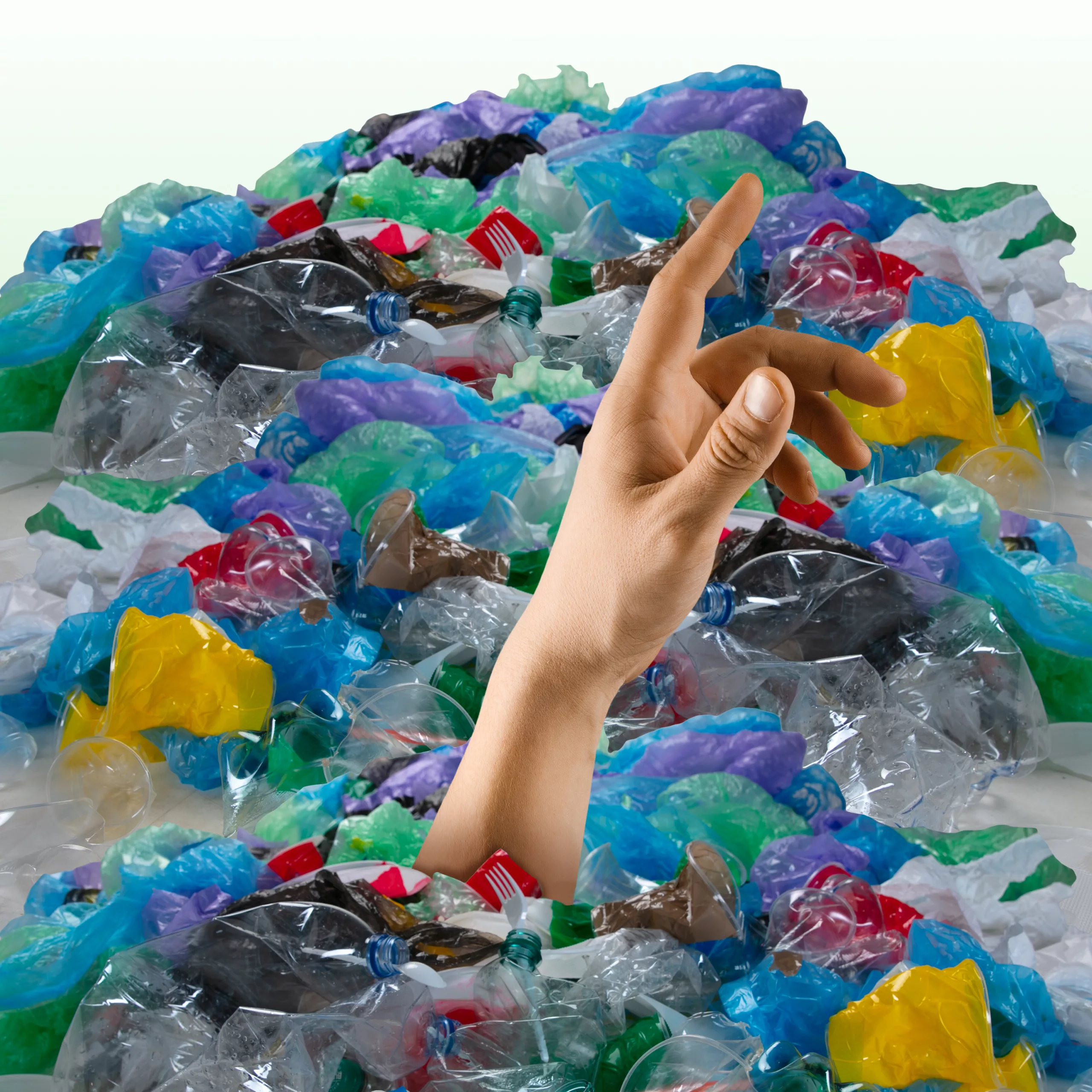 Modern design. Contemporary art collage. Ecology concept.